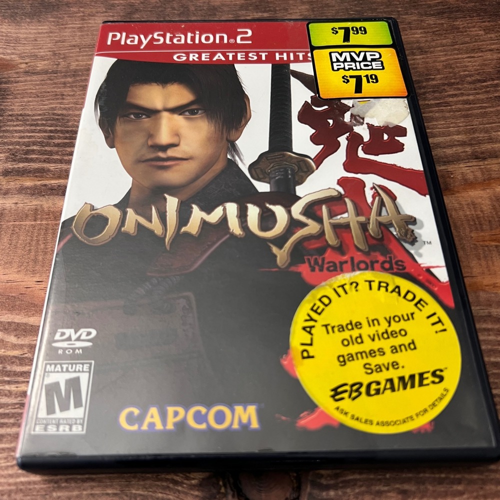 Onimusha Warlords Sony PlayStation 2 PS2 Capcom Greatest Hits SLUS-20018GH